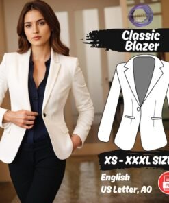 Moldes  Blazer - Trespassada Forrada -